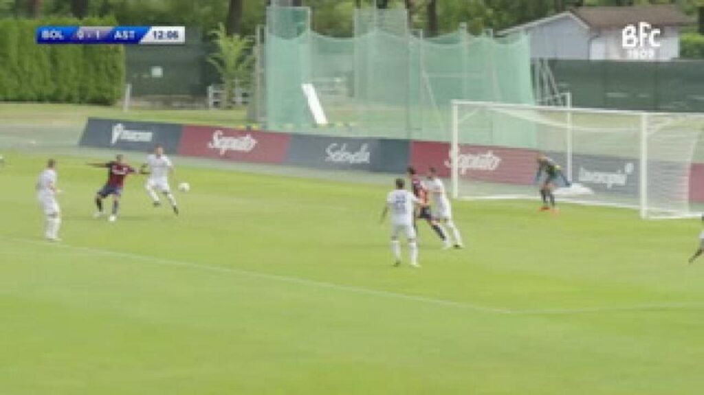 Amichevole Bologna Asteras Tripolis 3-3 gol Cambiaghi