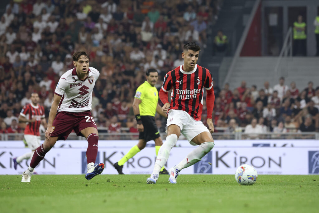 gol Álvaro Morata AC Milan Milan-Torino 2-2 Serie A 2024-2025