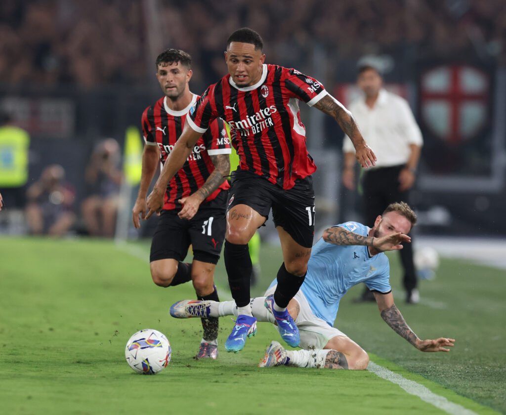 Noah Okafor AC Milan Lazio-Milan 2-2 Serie A 2024-2025