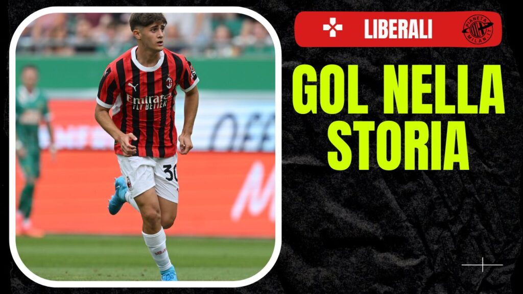 Mattia Liberali AC Milan amichevole Rapid Vienna-Milan 1-1