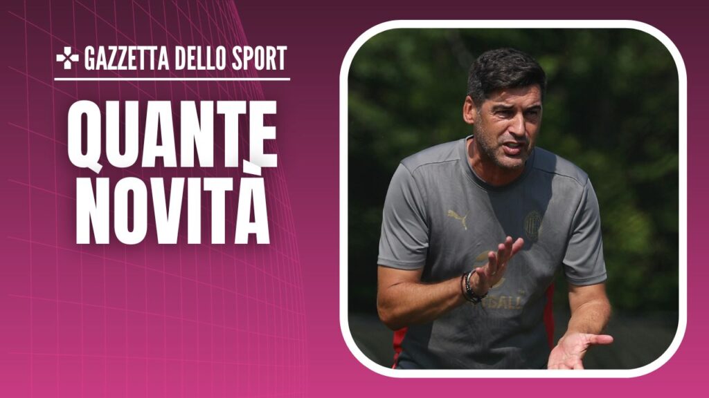Paulo Fonseca AC Milan allenamento New Jersey