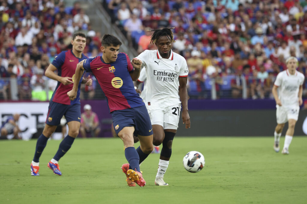 Samuel Chukwueze AC Milan amichevole Barcellona-Milan 5-6 dcr Soccer Champions Tour 2024 USA