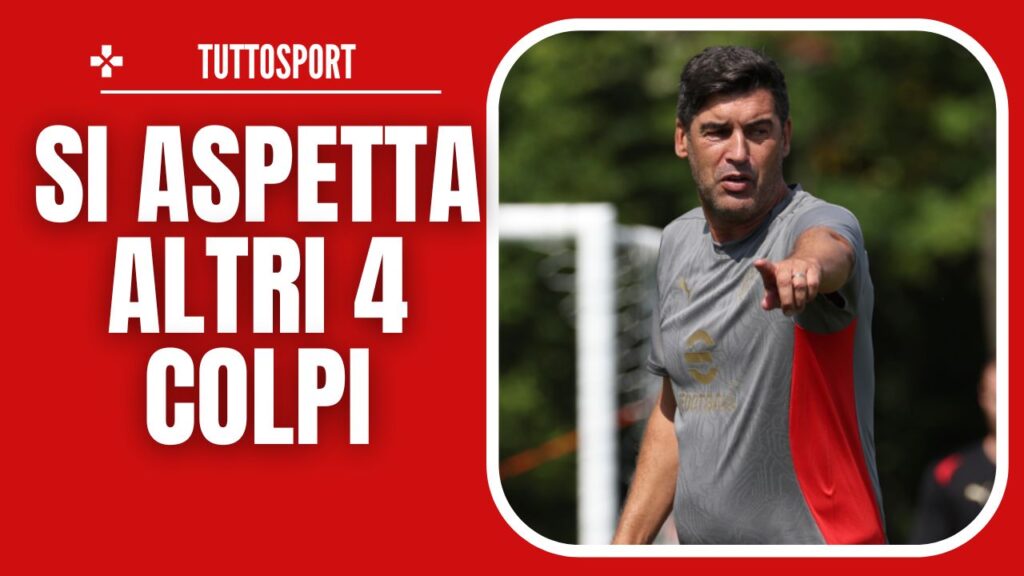 Paulo Fonseca AC Milan allenamenti Milanello calciomercato