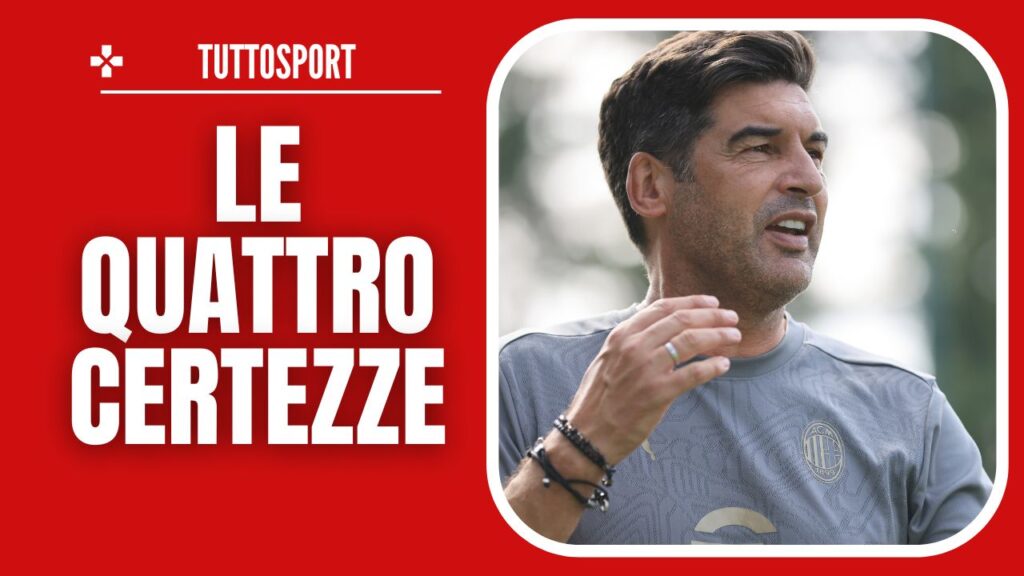 Paulo Fonseca AC Milan allenamento New Jersey