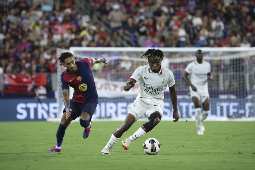 Samuel Chukwueze AC Milan amichevole Barcellona-Milan 5-6 dcr Soccer Champions Tour 2024 USA