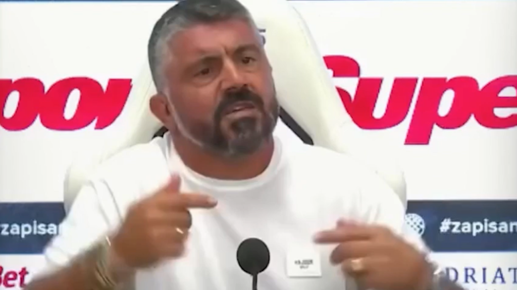 Hajduk Spalato Gattuso conferenza stampa