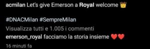 Emerson Royal post