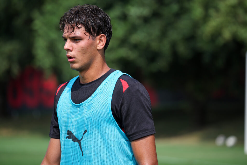 Matteo Dutu, calciatore del Milan Primavera (getty images)