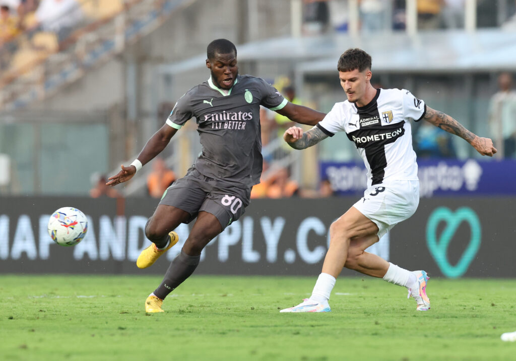 Yunus Musah AC Milan Parma-Milan 2-1 Serie A 2024-2025