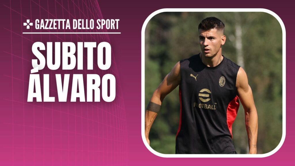 Álvaro Morata AC Milan allenamento Milanello