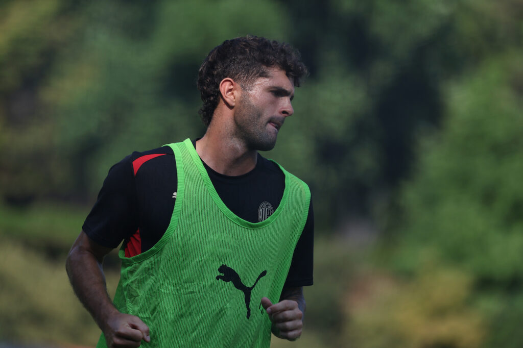 Christian Pulisic AC Milan allenamento Milanello