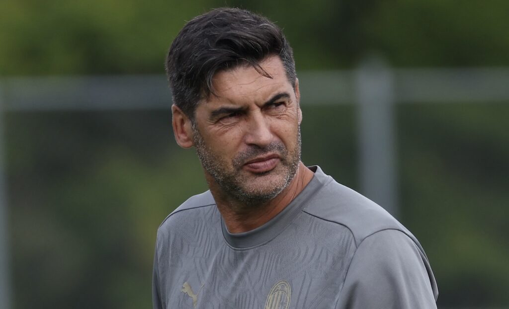 Paulo Fonseca AC Milan allenamento New Jersey