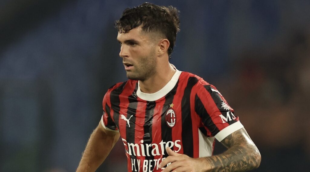 Christian Pulisic AC Milan Lazio-Milan 2-2 Serie A 2024-2025
