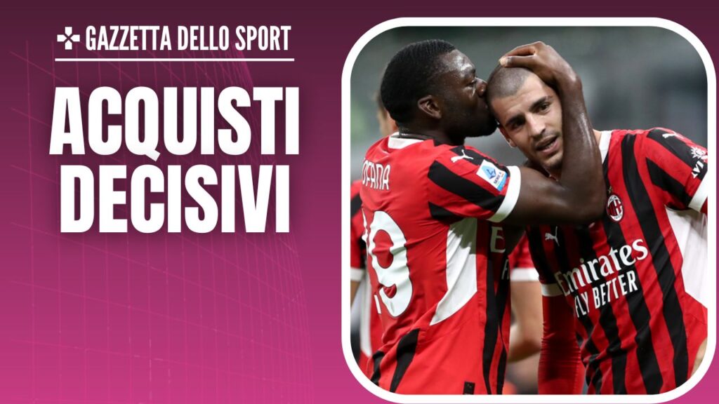 Álvaro Morata Youssouf Fofana AC Milan Milan-Lecce 3-0 Serie A 2024-2025