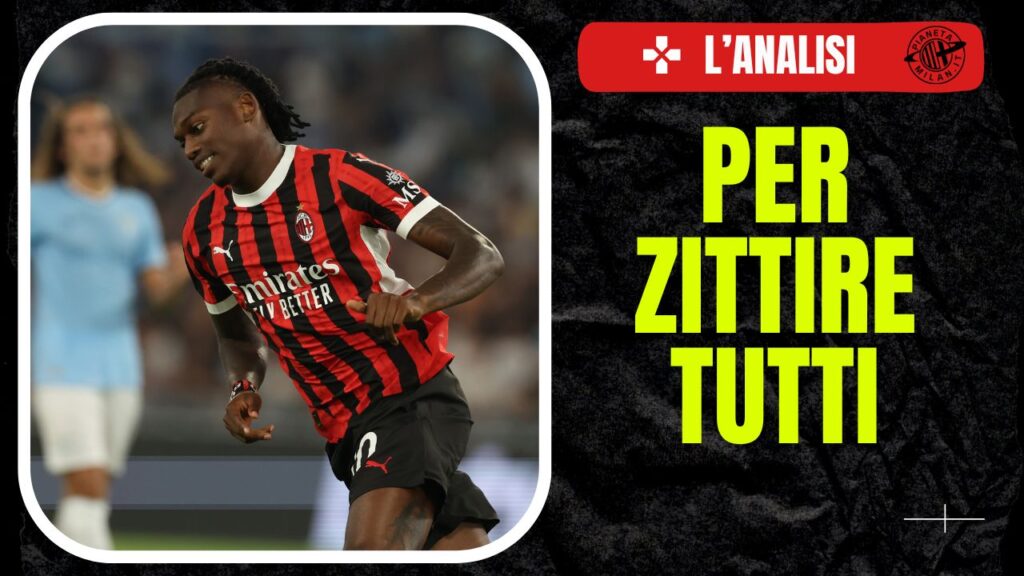 Rafael Leao AC Milan Lazio-Milan 2-2 Serie A 2024-2025