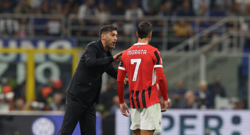 Álvaro Morata AC Milan Milan-Lecce 3-0 Serie A 2024-2025