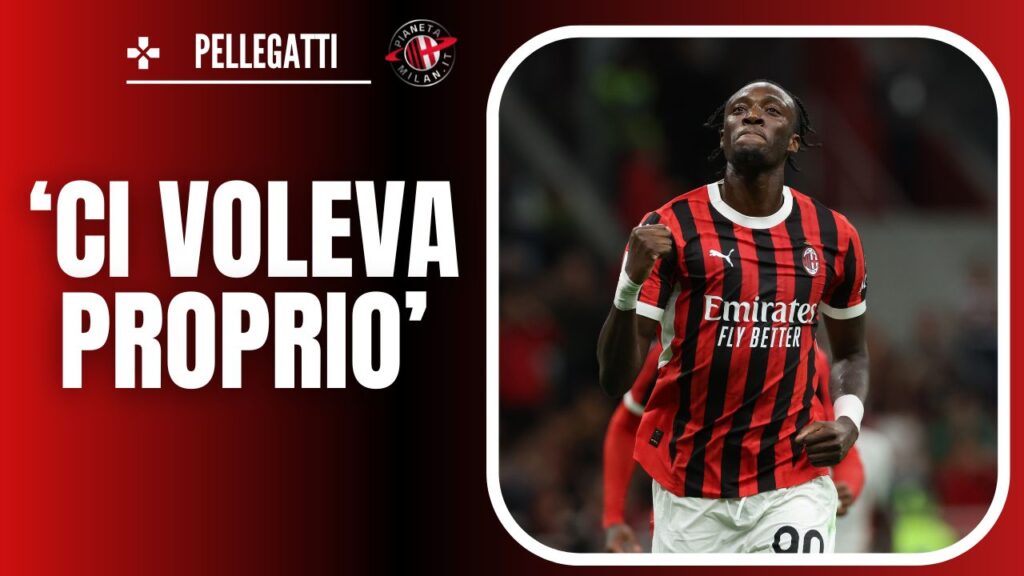 esultanza gol Abraham AC Milan Milan-Venezia 4-0 Serie A 2024-2025