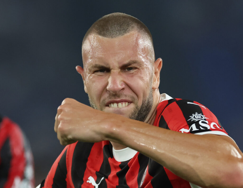 Strahinja Pavlovic AC Milan Lazio-Milan 2-2 Serie A 2024-2025