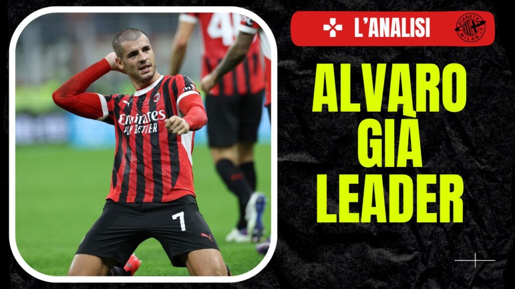 Álvaro Morata AC Milan Milan-Lecce 3-0 Serie A 2024-2025