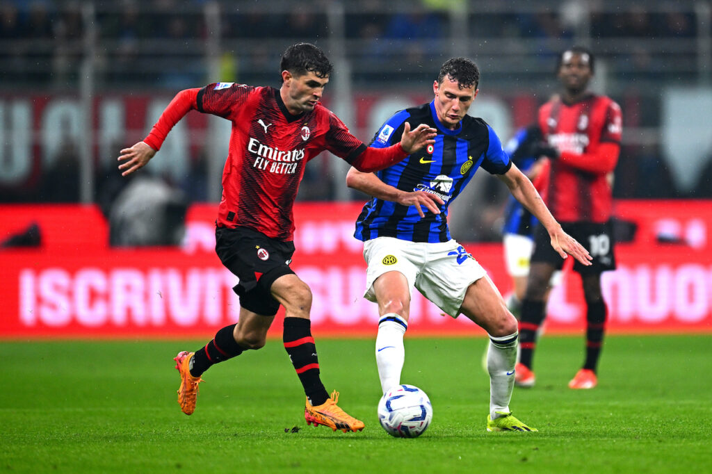 Derby Milan-Inter 1-2 Serie A 2023-2024 Pulisic Pavard