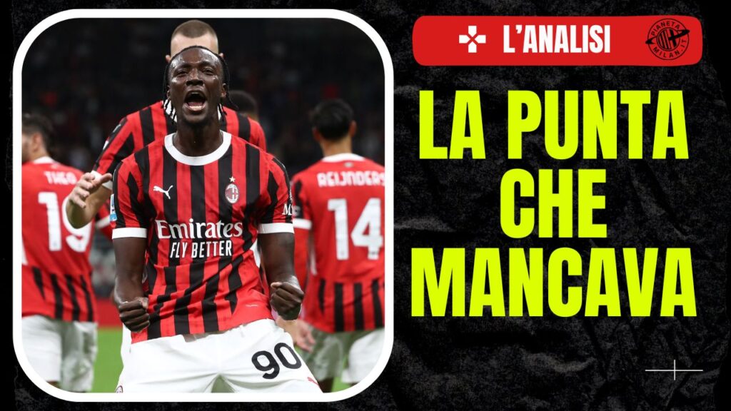 esultanza gol Abraham AC Milan Milan-Venezia 4-0 Serie A 2024-2025