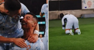 Cristiano Ronaldo nella storia: gol numero 900 in carriera | VIDEO (screen Gazzetta.it)