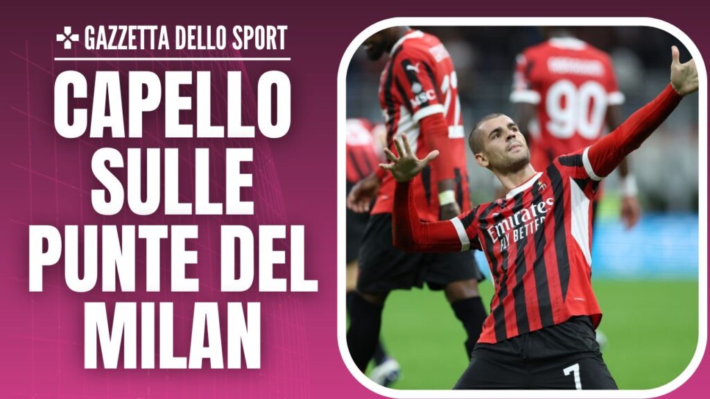 Álvaro Morata AC Milan Milan-Lecce 3-0 Serie A 2024-2025 Capello Abraham