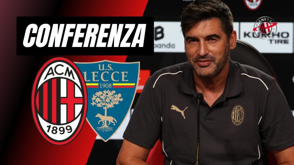 Conferenza Stampa Fonseca LIVE Milan-Lecce Serie A 2024-2025