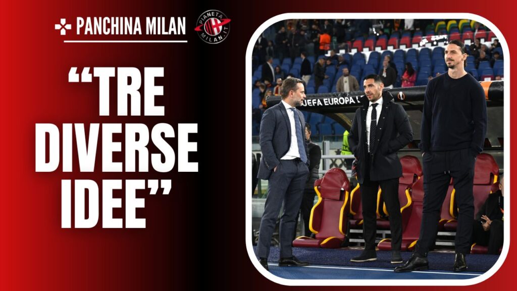 Zlatan Ibrahimovic, Giorgio Furlani e Geoffrey Moncada 20/09/2024 PianetaMilan.it
