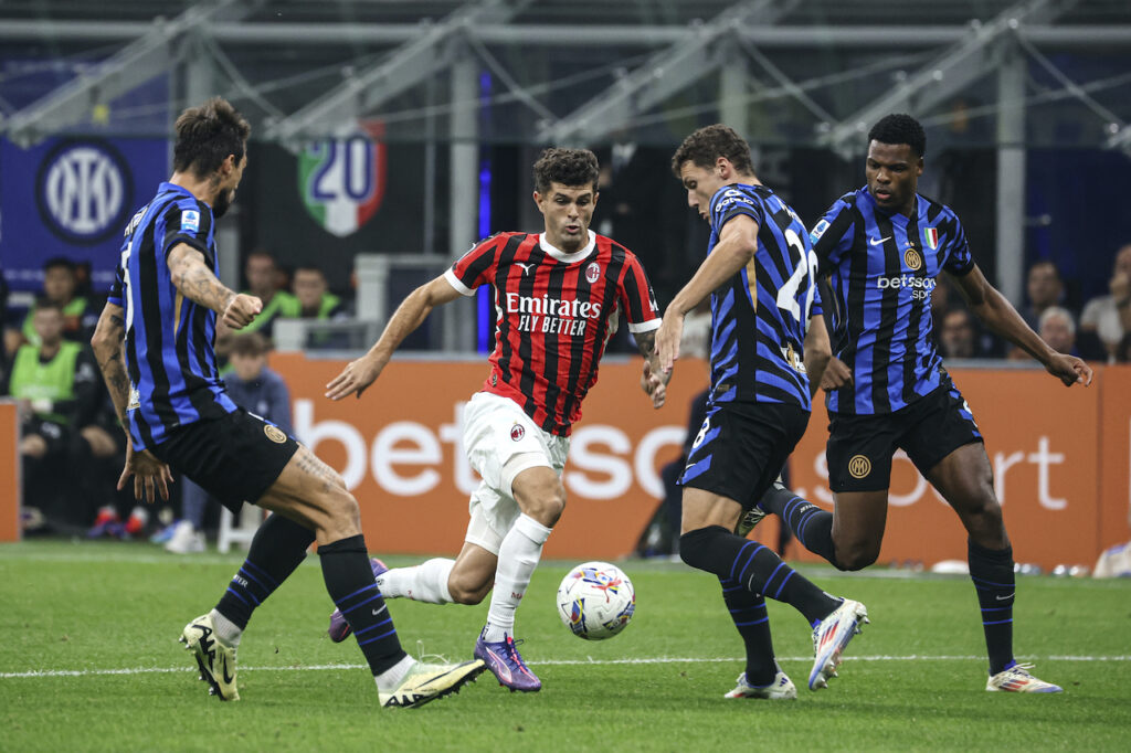 Christian Pulisic AC Milan derby Inter-Milan 1-2 Serie A 2024-2025