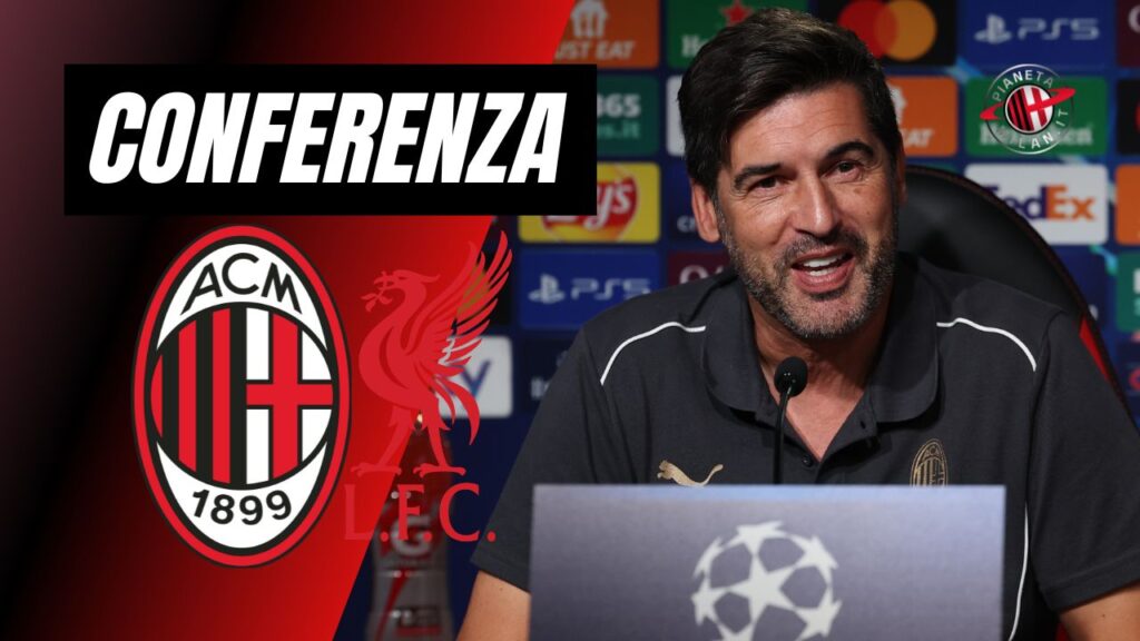 Conferenza Stampa Paulo Fonseca AC Milan Milan-Liverpool Champions League 2024-2025