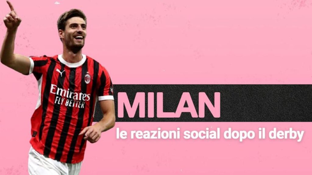 Derby Inter Milan 1-2 Serie A 2024-2025 reazioni social tifosi rossoneri