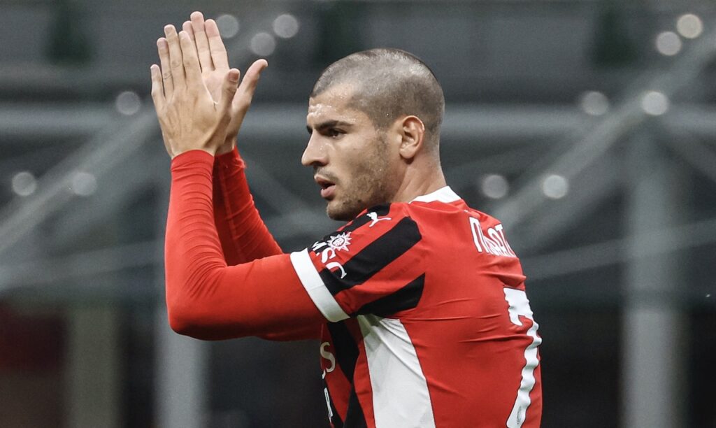Álvaro Morata AC Milan Milan-Lecce 3-0 Serie A 2024-2025