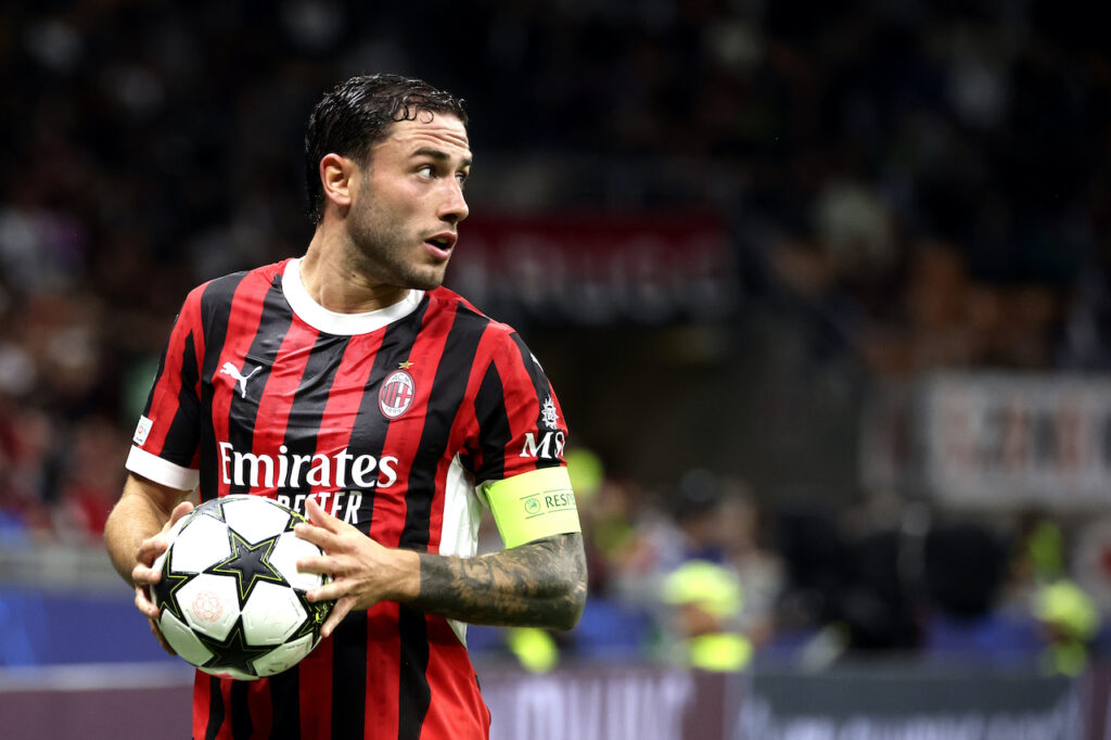 Davide Calabria AC Milan Milan-Liverpool 1-3 Champions League 2024-2025