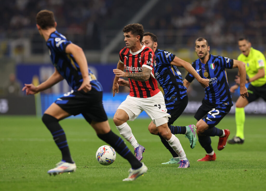 Christian Pulisic AC Milan derby Inter-Milan Serie A 2024-2025