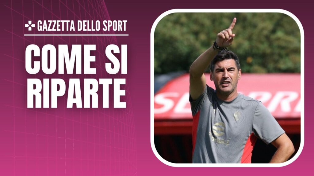 Paulo Fonseca AC Milan allenamento Milanello