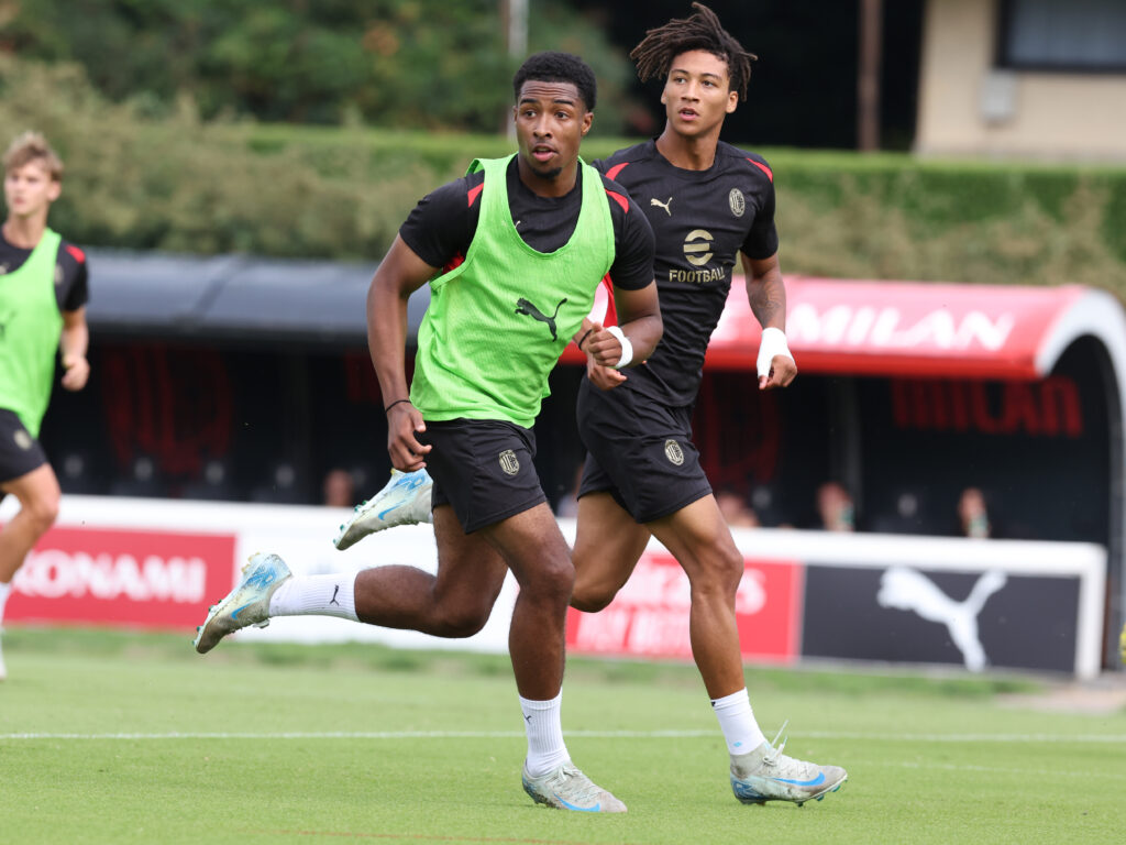 Vos e Zeroli AC Milan allenamento Milanello