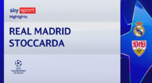 Real Madrid-Stoccarda 3-1: gol e highlights | VIDEO (screen Gazzetta.it)