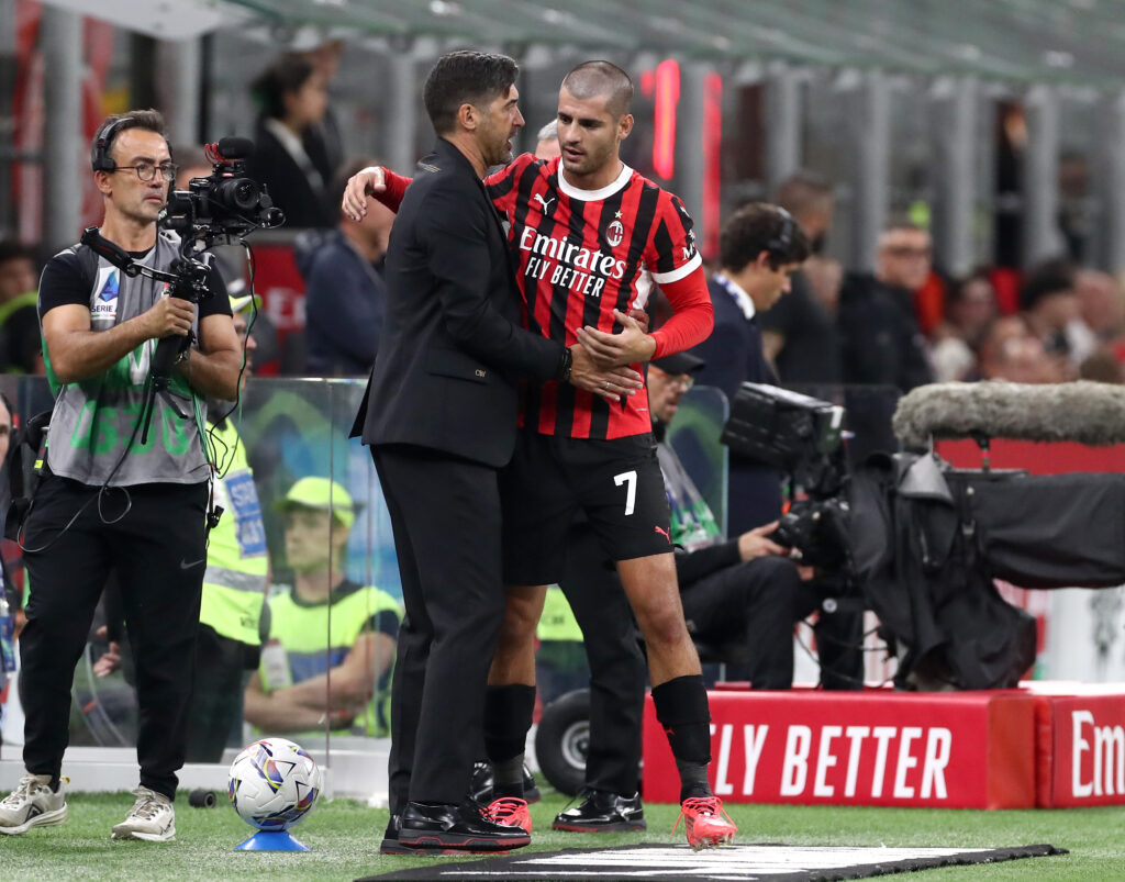 Álvaro Morata AC Milan Milan-Lecce 3-0 Serie A 2024-2025