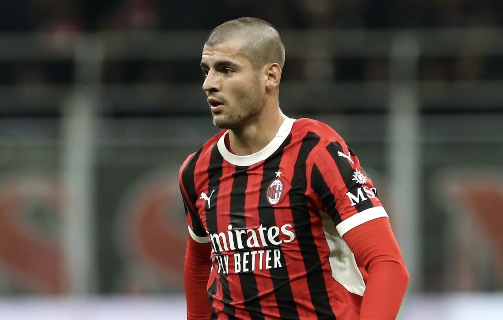 Álvaro Morata AC Milan Milan-Lecce 3-0 Serie A 2024-2025
