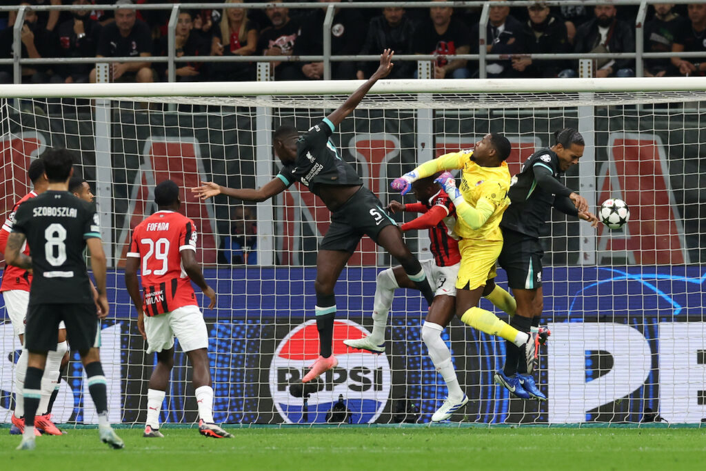 gol Ibrahima Konaté Milan-Liverpool 1-3 Champions League 2024-2025