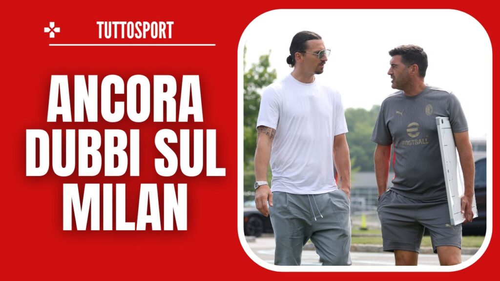 Paulo Fonseca Zlatan Ibrahimovic AC Milan allenamento Milanello