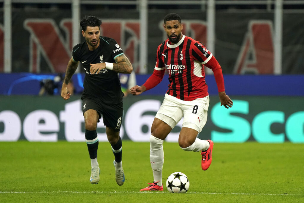 Ruben Loftus-Cheek AC Milan Dominik Szoboszlai Milan-Liverpool 1-3 Champions League 2024-2025