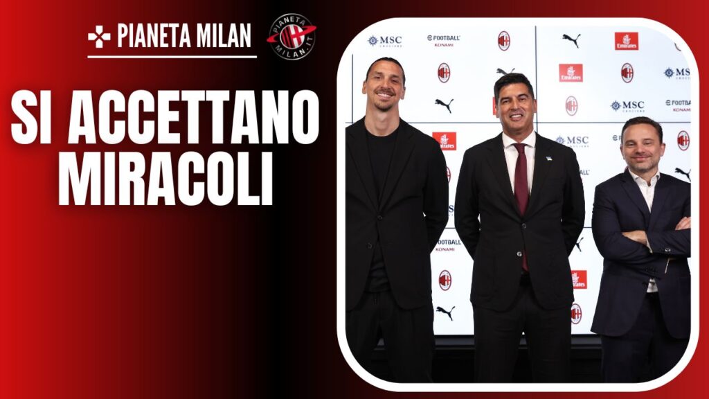 Zlatan Ibrahimovic, Paulo Fonseca e Giorgio Furlani 07/09/2024 PianetaMilan.it