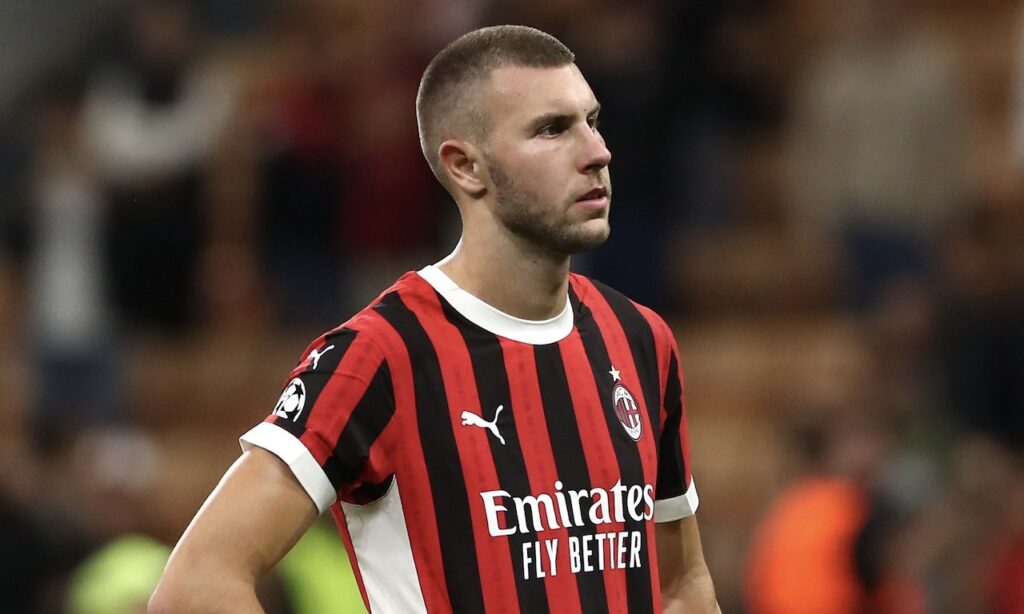Strahinja Pavlovic AC Milan Milan-Liverpool 1-3 Champions League 2024-2025