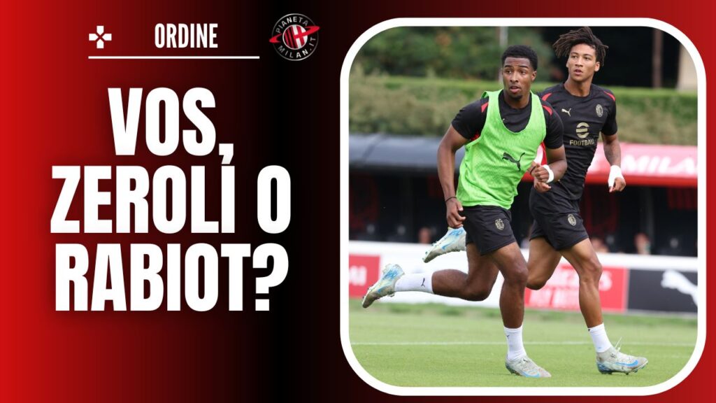 Vos e Zeroli AC Milan allenamento Milanello