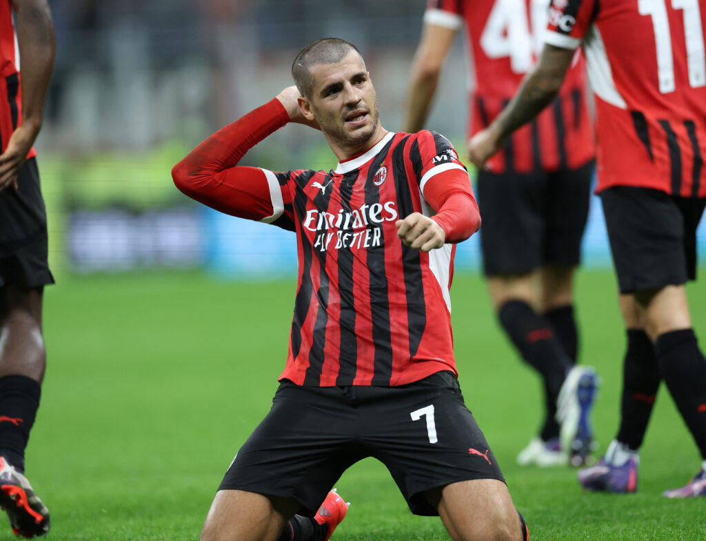 Álvaro Morata AC Milan Milan-Lecce 3-0 Serie A 2024-2025