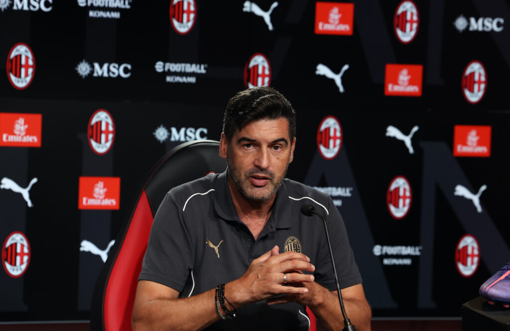 Paulo Fonseca AC Milan conferenza stampa Milanello