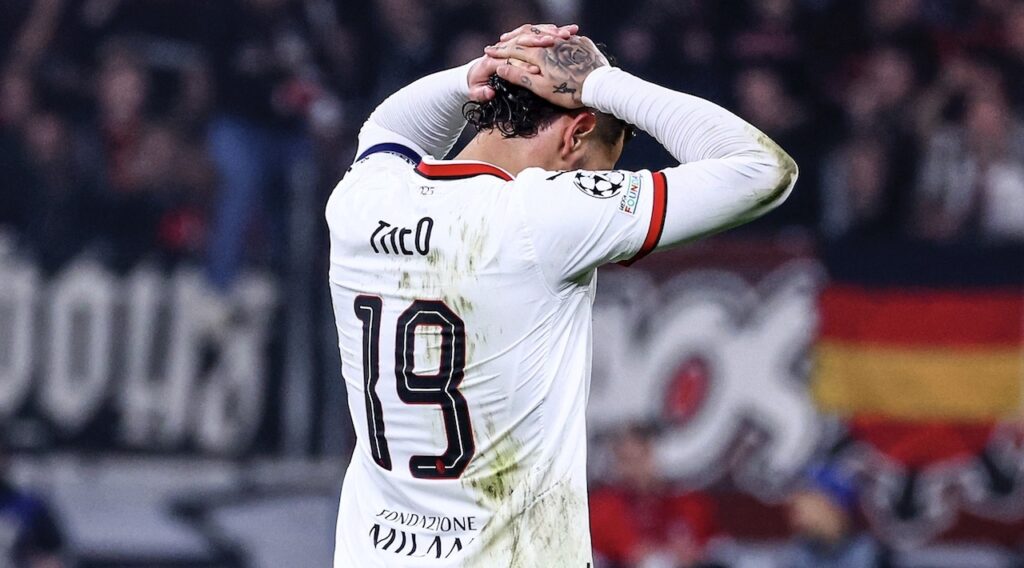 Theo Hernández AC Milan Bayer Leverkusen-Milan 1-0 Champions League 2024-2025