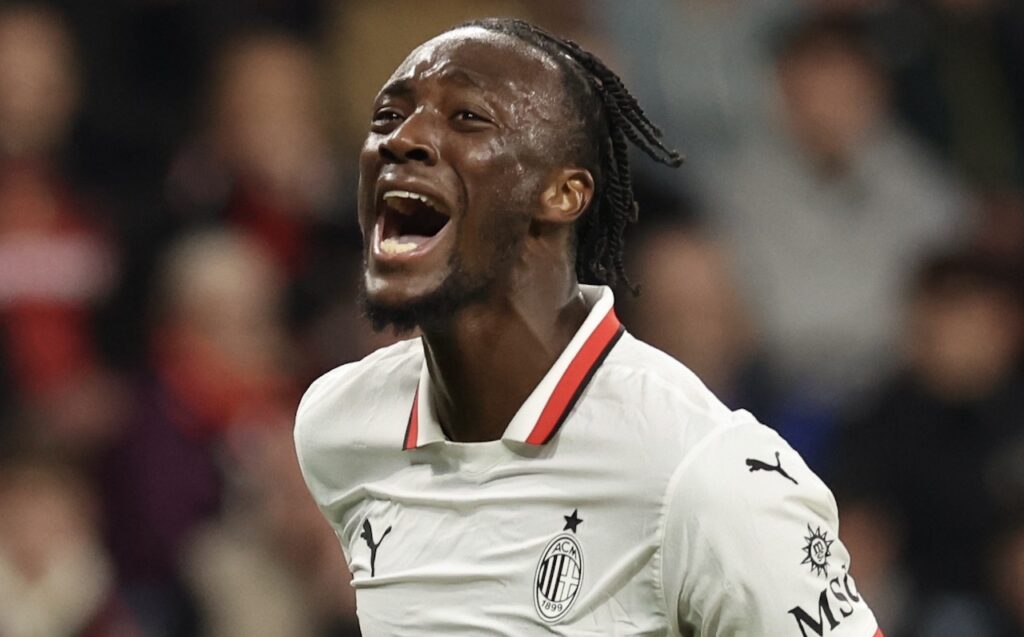 Tammy Abraham AC Milan Bayer Leverkusen-Milan 1-0 Champions League 2024-2025